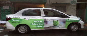 Advertising on Car, Cab Advertisement in Indore, Transit Media advertising in India